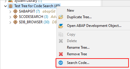 Search Repository Trees
