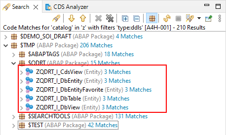 Entity names instead of upper-case DDL names